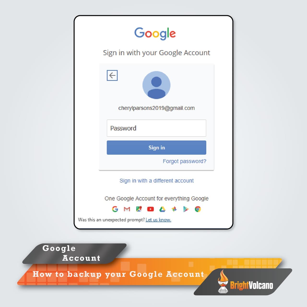 How to back up your Google account